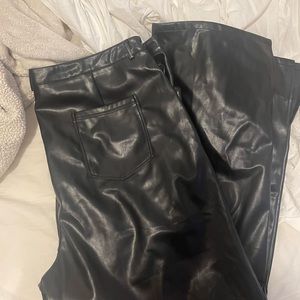 Nasty gal faux leather pants size 20